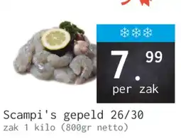 Naanhof Scampi's gepeld aanbieding