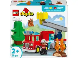 Lidl LEGO DUPLO Brandweertruck met slang en brandweerman - 10473 aanbieding