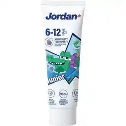 Etos Jordan Junior 6-12 Jaar Tandpasta 75 ML aanbieding