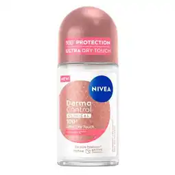Trekpleister NIVEA Derma Control Clinical Ultra Dry Touch Deodorant Roller aanbieding