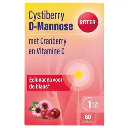 Trekpleister Roter Cystiberry D-Mannose Tabletten aanbieding
