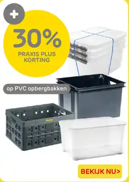 Praxis op PVC opbergbakken aanbieding