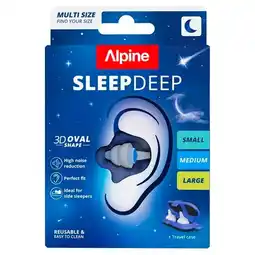 Trekpleister Alpine SleepDeep Multisize Oordoppen aanbieding