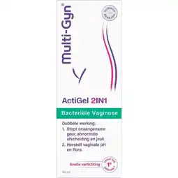Trekpleister Multi-Gyn ActiGel 2-in-1 bij Bacteriële Vaginose aanbieding