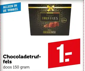 Coop Chocoladetruffels 150g aanbieding