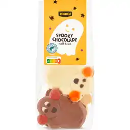 Jumbo Jumbo Spooky Chocolade Melk & Wit 144 g aanbieding