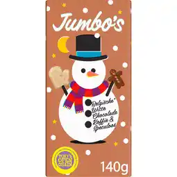 Jumbo Jumbo's Belgische Witte Chocolade, Koffie & Speculoos 140 g aanbieding