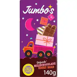 Jumbo Jumbo's Belgische Melkchocolade Rocky Road 140 g aanbieding