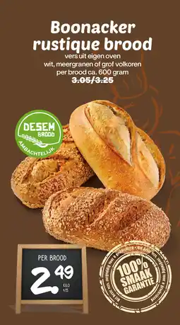De Boerenschuur Boonacker rustique brood aanbieding