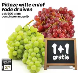 De Boerenschuur pitloze witte en/of rode druiven aanbieding