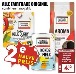 De Boerenschuur fairtrade original kokosmelk aanbieding