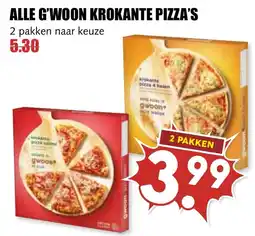 De Boerenschuur g'woon krokante pizza's aanbieding