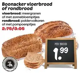 De Boerenschuur Boonacker vloerbrood of rondbrood aanbieding