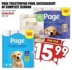 De Boerenschuur Page toilet papier puur, kussenzacht of compleet schoon aanbieding