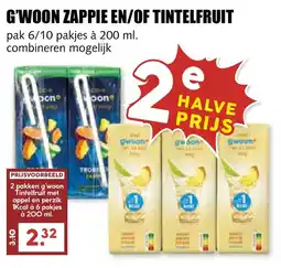 De Boerenschuur g'woon zappie en/of tintelfruit aanbieding