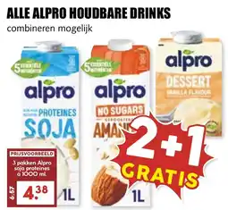 De Boerenschuur Alpro houdbare drinks aanbieding
