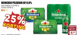 De Boerenschuur Heineken pilsener of 0.0% aanbieding