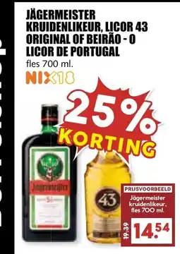 De Boerenschuur Jägermeister kruidenlikeur aanbieding