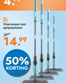 Blokker B Vloerwisser met spraysysteem aanbieding