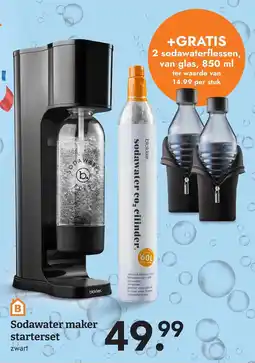 Blokker blokker sodawater maker starterset zwart aanbieding