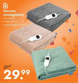 Blokker B warmte omslagdeken aanbieding