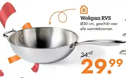 Blokker Wokpan RVS aanbieding