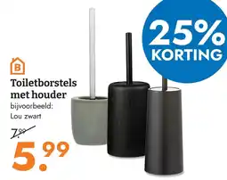 Blokker B Toiletborstels met houder aanbieding