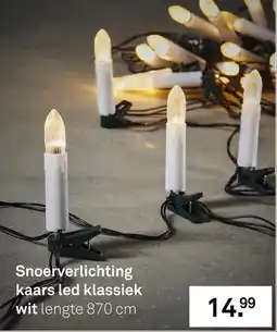 Karwei Snoerverlichting kaars led klassiek wit aanbieding