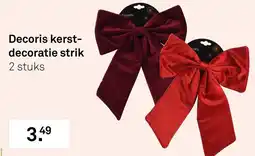Karwei Decoris kerstdecoratie strik aanbieding
