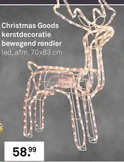 Karwei Christmas Goods bewegend rendier aanbieding