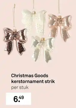 Karwei Christmas Goods kerstornament strik aanbieding