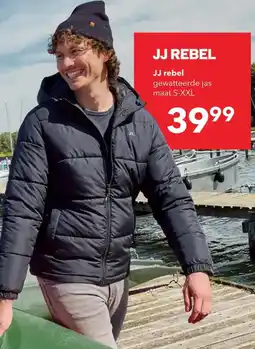 Scapino JJ rebel gewatteerde jas aanbieding