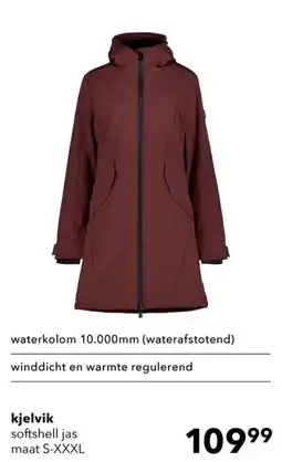 Scapino kjelvik softshell jas aanbieding