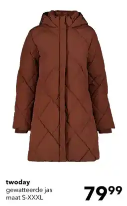 Scapino twoday gewatteerde jas aanbieding