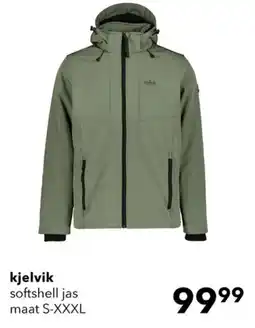 Scapino kjelvik softshell jas aanbieding