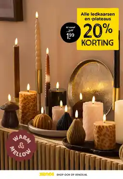 Xenos Alle ledkaarsen en -plateaus aanbieding