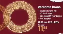 Van Cranenbroek Verlichte krans aanbieding
