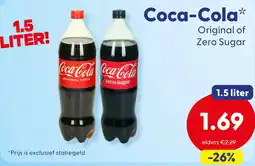 Die Grenze Coca-Cola Original of Zero Sugar aanbieding