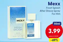 Die Grenze Mexx Fresh Splash After Shave Spray For Him aanbieding