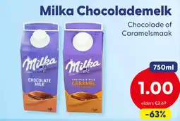 Die Grenze Milka chocolademelk chocolade of caramelsmaak aanbieding