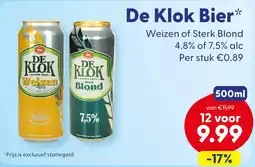 Die Grenze De Klok Bier aanbieding
