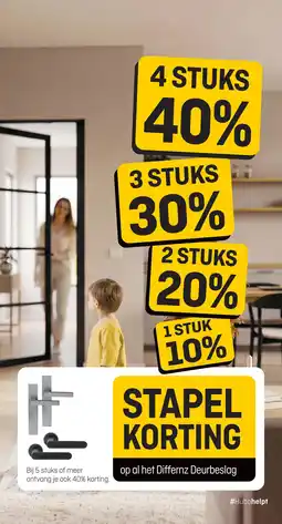 Hubo Differnz Deurbeslag aanbieding