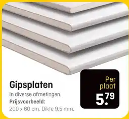 Hubo Gipsplaten aanbieding