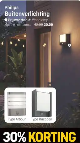 Hubo Philips Buitenverlichting aanbieding