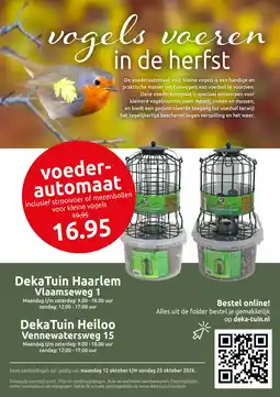 Deka Tuin Voeder-automaat aanbieding