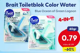 Die Grenze Brait Toiletblok Color Water aanbieding