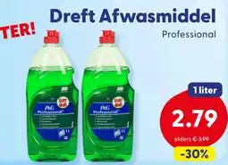 Die Grenze Dreft Afwasmiddel Professional aanbieding