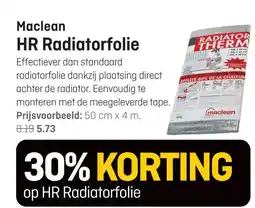 Hubo Maclean HR Radiatorfolie aanbieding