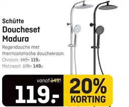 Hubo Schütte Doucheset Madura aanbieding