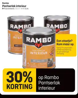 Hubo Rambo Pantserlak interieur aanbieding